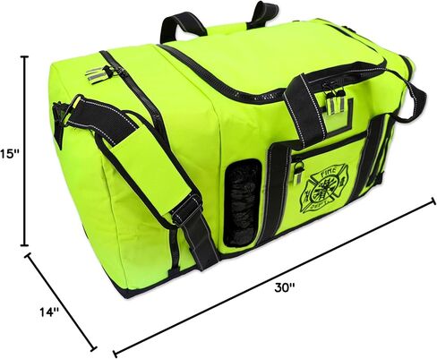 حقيبة معدات Lightning X Fireman Fireman المعاد تصميمها حديثًا مع حجرة للخوذة وفتحات شبكية وصليب مالطي للمستجيب الأول in Kuwait