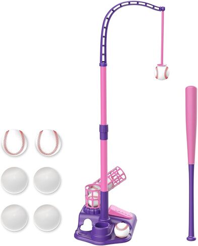 Contixo T Ball Set for Kids 3-5 - Tee Ball Set for Toddlers, Outdoor Kids Baseball Sports Toys for Boys, Girls in Saudi Arabia
