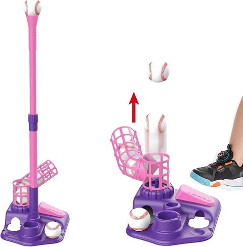 Contixo T Ball Set for Kids 3-5 - Tee Ball Set for Toddlers, Outdoor Kids Baseball Sports Toys for Boys, Girls in Saudi Arabia
