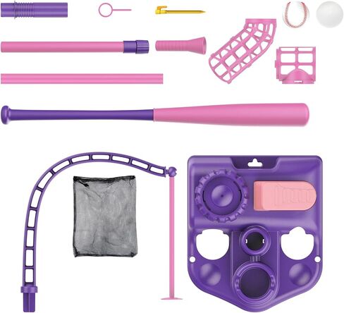 Contixo T Ball Set for Kids 3-5 - Tee Ball Set for Toddlers, Outdoor Kids Baseball Sports Toys for Boys, Girls in Saudi Arabia