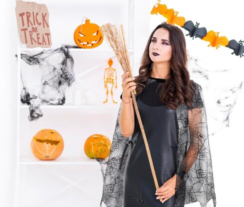 Halloween Spiderweb Cape for Halloween Cosplay Birthday Party Decoration Spider Web Cape for Women Unisex Adult Masquerade in Saudi Arabia