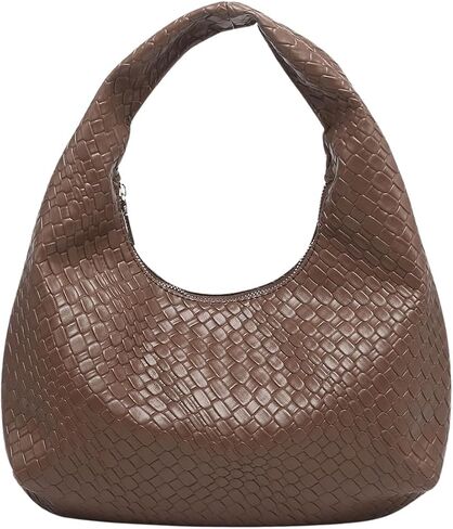 Floerns Women's Vintage Leather Tote Shoulder Handbag Top Handle Hobo Bag in Saudi Arabia