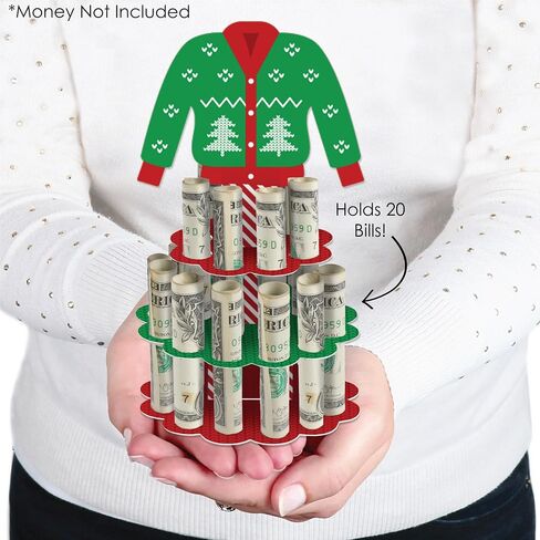 Big Dot of Happiness Ugly Sweater - DIY Holiday and Christmas Party Money Holder Gift - Cash Cake in Kuwait