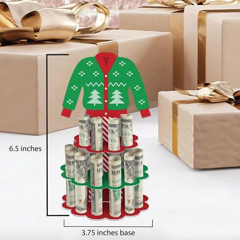 Big Dot of Happiness Ugly Sweater - DIY Holiday and Christmas Party Money Holder Gift - Cash Cake in Kuwait