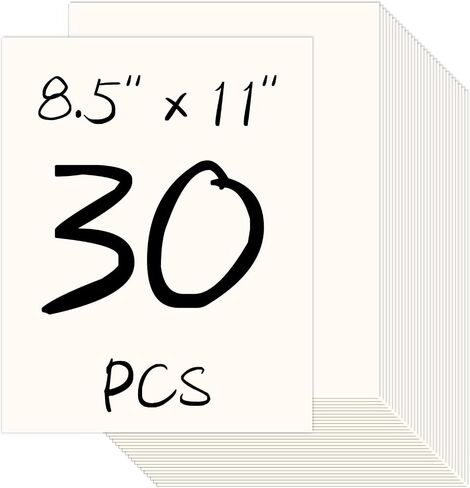 Yizhet 30 Sheets White Cardstock 8.5 x 11 Printer Paper, Thick Cardstock 92lb/250gsm Card Stock Printer Paper, Double Sided Cardstock Paper for Office Printing, Invitations, Crafting, DIY Cards in Saudi Arabia