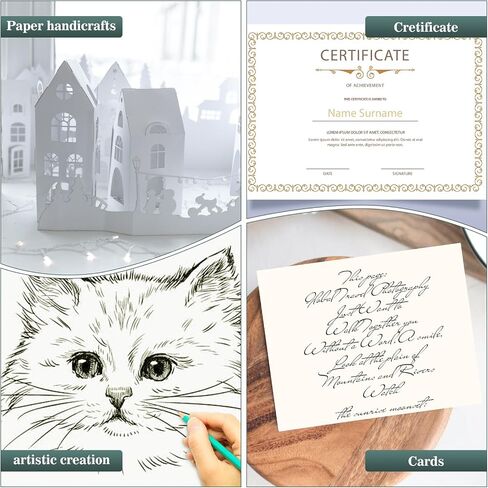 Yizhet 30 Sheets White Cardstock 8.5 x 11 Printer Paper, Thick Cardstock 92lb/250gsm Card Stock Printer Paper, Double Sided Cardstock Paper for Office Printing, Invitations, Crafting, DIY Cards in Saudi Arabia