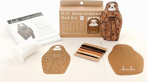 مجموعة دمية التطريز DIY من Kiriki Press - مستوى المهارة 1 - مجموعات التطريز للمبتدئين إلى المتقدمين للبالغين والمراهقين (3 مستويات للمهارة) | طقم التطريز الحيواني - نمط مطبوع بالشاشة الحريرية (كوالا - المستوى 1) in Saudi Arabia
