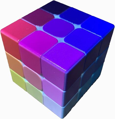 مكعب متدرج من Cuberspeed 3x3 مكعب سرعة مستحيل، 3x3 مكعب متقدم بصعوبة كلاسيكية مطابقة الألوان وحل المشكلات لعبة ألغاز للبالغين والأطفال من الأعمار in Kuwait