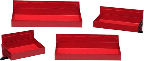 مجموعة صينية أدوات مغناطيسية مكونة من 4 قطع - المقاسات: 6 بوصة عرض × 4 1/2 بوصة عمق، 8 1/4 بوصة عرض × 4 1/2 بوصة عمق، 10 1/2 بوصة عرض × 4 1/2 بوصة عمق، 12 1/8 بوصة عرض × 4 1/2 بوصة عمق - هيكل فولاذي عالي التحمل مقاس 20 - المنزل، المرآب، ورشة العمل in Kuwait