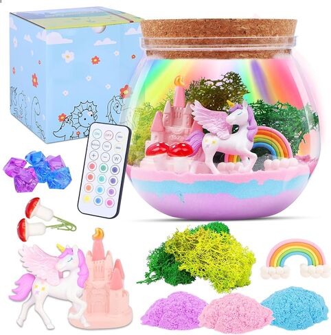 Unicorn Gifts for Girls 4-10 Years Old, Unicorn Crafts Kit for Kids, Light Up Unicorn Decoration with Remote - Arts and Crafts for Kids, Birthday Gifts Toys for Girls Age 4 5 6 7 8 9 10 in Kuwait