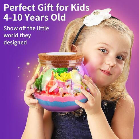 Unicorn Gifts for Girls 4-10 Years Old, Unicorn Crafts Kit for Kids, Light Up Unicorn Decoration with Remote - Arts and Crafts for Kids, Birthday Gifts Toys for Girls Age 4 5 6 7 8 9 10 in Kuwait
