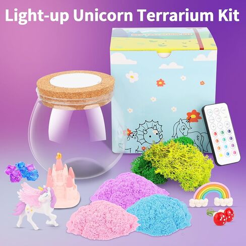 Unicorn Gifts for Girls 4-10 Years Old, Unicorn Crafts Kit for Kids, Light Up Unicorn Decoration with Remote - Arts and Crafts for Kids, Birthday Gifts Toys for Girls Age 4 5 6 7 8 9 10 in Kuwait