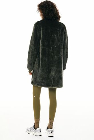 Orolay Women's Winter Fuzzy Fleece Jacket Long Sleeve Lapel Open Front Cardigan Faux Fur Coat with Pockets in Saudi Arabia