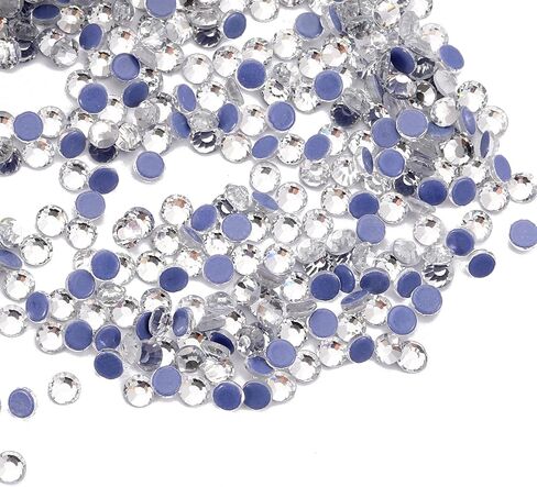 SS8 Light Pink Hotfix Rhinestones Bulk, 2880 Pieces Hot Flat Back Crystals Rhinestones for Crafts Clothes Shoes DIY Supplies, 2.5MM in Saudi Arabia