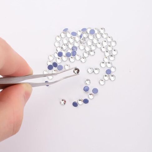 SS8 Light Pink Hotfix Rhinestones Bulk, 2880 Pieces Hot Flat Back Crystals Rhinestones for Crafts Clothes Shoes DIY Supplies, 2.5MM in Saudi Arabia