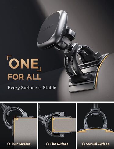 حامل هاتف السيارة LISEN [6 مغناطيسات أقوى] حامل هاتف مغناطيسي للسيارة، حامل هاتف مغناطيسي 360 درجة متوافق مع iPhone 14/14 Pro Max/iPhone 13 in Kuwait