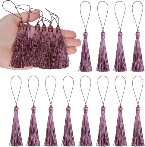 BEL AVENIR 20pcs 5inch Silky Floss Carft Tassel Keychain Tassel with 2.5inch Cord Loop Earring Jewelry Making,Souvenir,DIY Accessory in Saudi Arabia