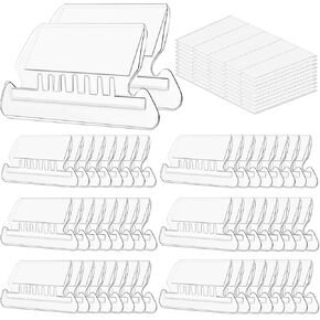Folder Labels,50+50 Sets of Hanging Folder Label Tabs and Inserts for Hanging Folders for Quick Identification, (2 in， Clear)