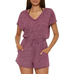 BECCA womens Beach Date Romper, V-neck, Casual, Beach Cover Ups for Women
