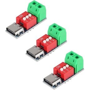 AITRIP 5PCS USB-C PD Trigger Board Module PD/QC Decoy Board Fast Charge USB Type-c to 5V9V12V20V High Speed Charger Power Delivery Boost Module
