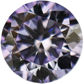 Light Purple 0.5-4ct Moissanite Loose Stone Round Brilliant Cut Synthetic Diamond Stones for Jewelry Making with GRA Certificate