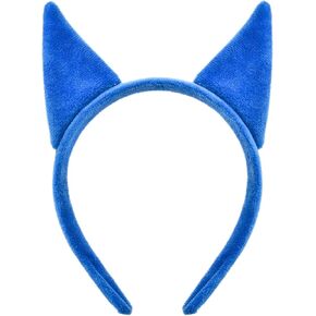 Merroyal Blue Cat Ears Headband Boy Girls Halloween Accessory Cat Costume