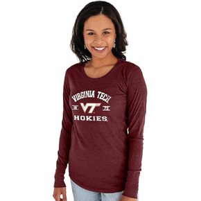 Blue 84 Women's Long Sleeve T Shirt Tri-Blend Mascot