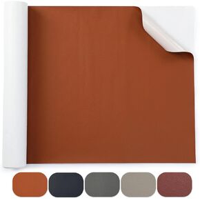 Large Size Leather Repair Patch, 16X79 Inch Self Adhesive Leather Repair Kit, Waterproof DIY Leather Patches for Furniture, Kitchen Cabinets, Couches, Equipped with a Scraper (Light Gray)