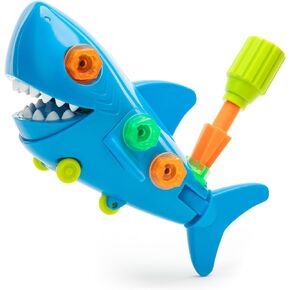 Educational Insights Design & Drill® Shark Toy - Take Apart Toy, Toddler Drill and Screw Toys, Gift for Ages 3+