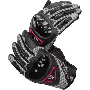 Scoyco Motorcycle Gloves for Women Full Finger Touchscreen Motorbike Gloves for BMX MX ATV MTB Racing Mountain Bike Bicycle Cycling Motocross Off-Road Dirt Bike Gloves
