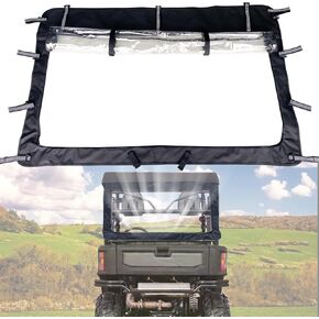 Rear Windshield Soft for Hisun UTV 500 700 Massimo Coleman MSU Axis 550 700 750 Crew Rhino 450 660 700,Thickened 600D Oxford Cloth Side Doors with Zipper Open Windows