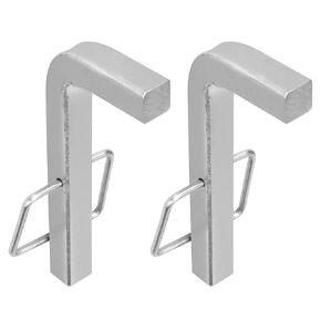Snap L-Pins Equalizer Hitch Parts, 4 1/4" x 1 3/4" L-Pins with Integrated Snap Clips, Minimize Weight Distribution Hitch Noise - Zinc-Coated Heavy-Duty Steel Hitch Pin, 2 Pack