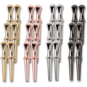 Cribbage Pegs - 24 Pieces Quality Metal Cribbage Board Pegs in 4 Premium Cribbage Pegs Metal for Standard Cribbage Boards