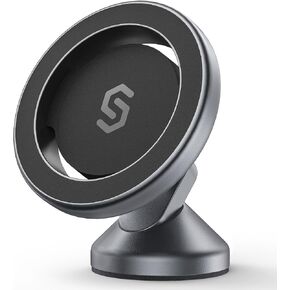 SYNCWIRE for MagSafe Car Mount - Kevlar Material Magnetic Phone Holder for Car Dash,360° Rotation Strong Magnets Car Phone Holder Compatible iPhone 15 Pro Max 14 13 12,Android MagSafe Car Accessories