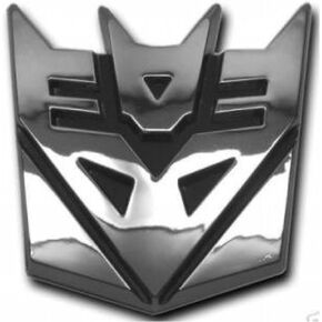 5" Deceptacon Transformer 3D Chrome Emblem 1/4" Thickness