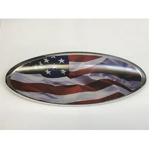 American Flag F-9FGA Modified Emblem For FORD Ranger EXPLORER EDGE F-150 F-250 F350 Rear OVAL EMBLEM FRONT GRILLE Tailgate Rear 9 Inch Badge