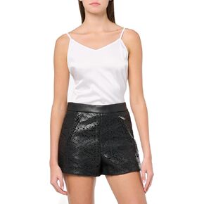 Ramy Brook Women's Brylee Lasercut Faux Leather Short