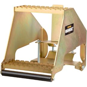 RETRAC 409925 Highrise Folding Rear Semi Truck Steps with Auto-Stow, Fits 5, 6.5, 7.5-Inch Bumpers, Steel, 600 lbs, Semi Trailers, Box Trucks
