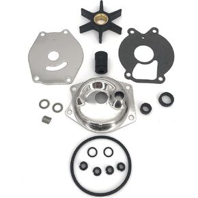 46-99157A2 99157T2 Outboard Water Pump Impeller Repair Kit For Mercury Mariner 8 9.9 13.5 15 20 JET 25 SEA PRO HP 85098A2 2/4 Stroke 8HP 9.9HP 13.5HP 15HP 20HP 25HP MARATHON XD 323 CC