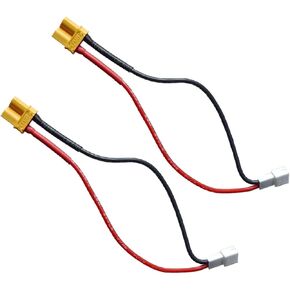 2Pcs Female XT30 to 2 PIN JST-PH2.0 Male Adapter Conversion Cable 22AWG 10cm for EMAX 450mAh 1S Nanohawk INJORA MB100 ESC SCX24 TRX4M FCX24 1/24 RC Crawler