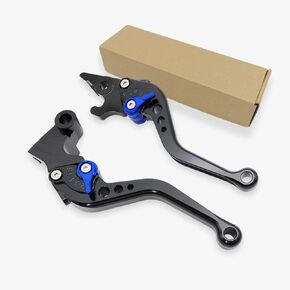 Front Brake Clutch Lever for YAMAHA YZF-R3 YZF-R25 MT03 MT25 Rod Aluminum Adjustable Lever YZFR3 MT03 2024 CNC Motorcycle Accessories (BLACK 'black), SBCL_R25 L/R