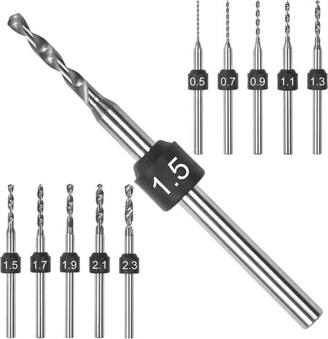 مجموعة رؤوس مثقاب صغيرة من AM ARROWMAX PCB، 0.5 مم - 2.3 مم، ساق 3/32 بوصة، حجم محدد، مجموعة لقم مثقاب مجوهرات من كربيد التنجستن، أداة حفر ثقب DIY، كهرمان، خرز، PCB، خشب، خرزة (مجموعة SDS B) ) in Kuwait