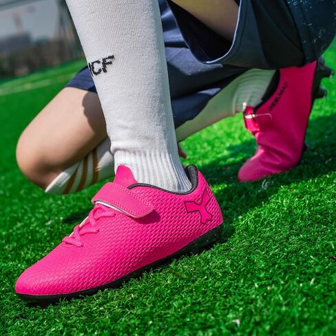 Kids Soccer Shoes Professional Soccer Cleats Girls Soccer Cleats Shoes for Boys Training Firm Ground in Saudi Arabia