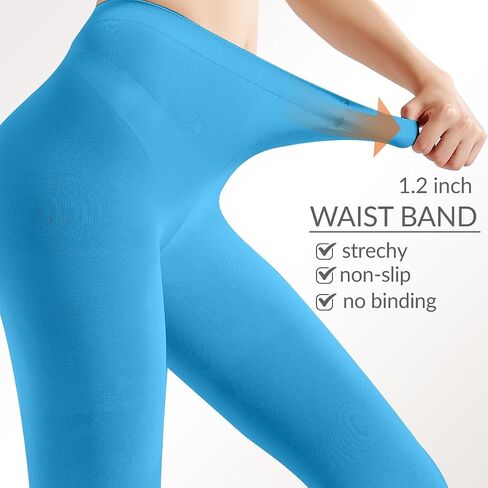 G&Y Opaque Tights for Women - 70D Control Top Pantyhose Running Yoga Leggings Athletic Pants in Kuwait