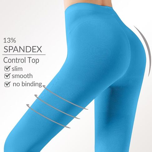 G&Y Opaque Tights for Women - 70D Control Top Pantyhose Running Yoga Leggings Athletic Pants in Kuwait