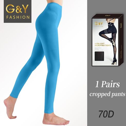 G&Y Opaque Tights for Women - 70D Control Top Pantyhose Running Yoga Leggings Athletic Pants in Kuwait
