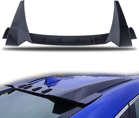 Window Rear Roof Spoiler 3 Pieces Wing Type R Style Compatible with Honda Civic 2016-2021 4 Door Sedan Automotive Body Kits,Glossy Black in Saudi Arabia
