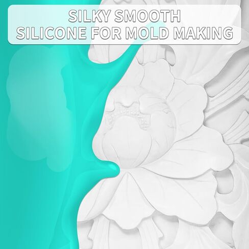 Silicone Mold Making Kit - 20A Platinum Liquid Silicone Rubber for Mold Maker Jade Green Flexible & Food Safe Mix Ratio 1:1 for Casting 3D Resins Molds DIY Soap Candle Plaster Clay (5, Pounds) in Kuwait