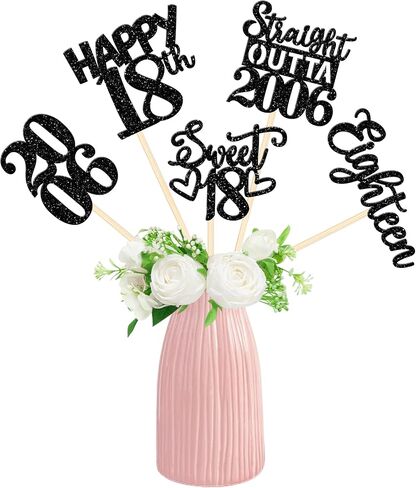 15 PCS 50th Birthday Centerpiece Sticks Fifty Happy 50th Straight Outta 1974 Table Flower Centerpieces Sticks Cheers to 50 Floral Decorations for 50th Birthday Party Centerpieces Supplies Black in Saudi Arabia
