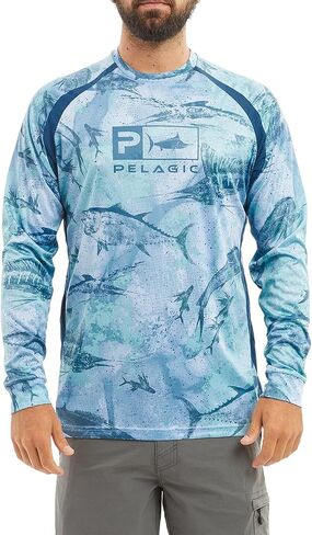 PELAGIC Men's Vaportek Fishing Shirt, Long Sleeve, UPF 50+ Protection, Ventilated and Lightweight in Saudi Arabia